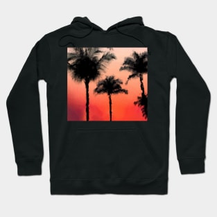 Silhouettes of Coconut trees Hoodie